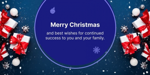 Merry Christmas and best wishes for continued success to you and your famliy.